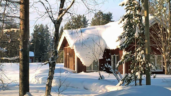 Luminen talo Sodankylässä 29.2.2016